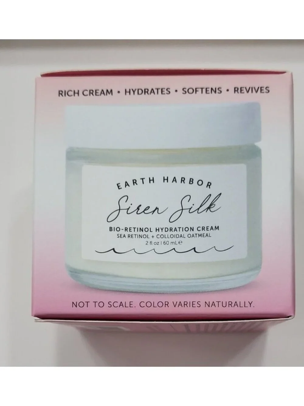 Earth Harbor Siren Silk Bio-Retinol Hydration Cream 2 Fl Oz Full Size New